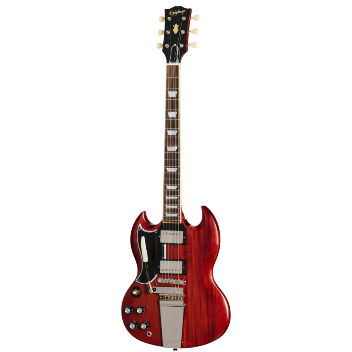 Đàn Guitar Điện Epiphone 1964 SG Standard Reissue with Maestro Vibrola Cherry Red Left Handed