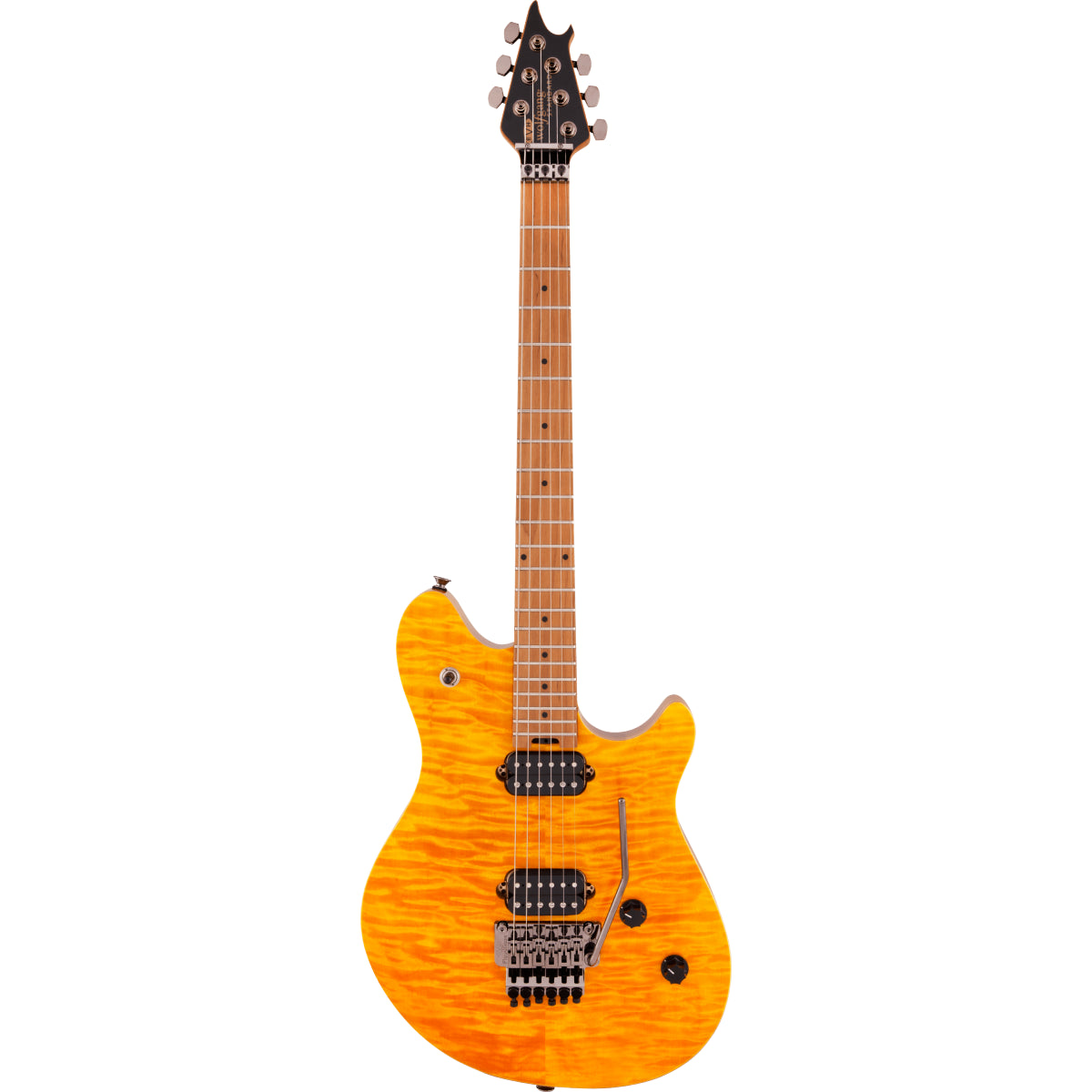 Đàn Guitar Điện EVH Wolfgang WG Standard QM, Baked Maple Fingerboard, Transparent Amber