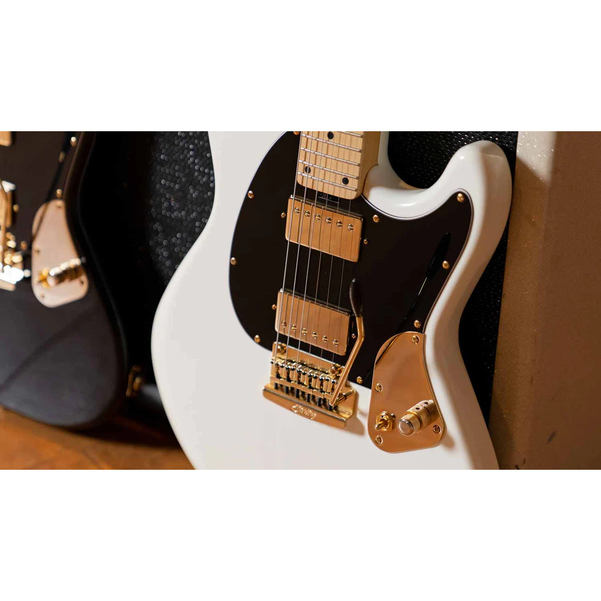 Đàn Guitar Điện Sterling by Music Man Jared Dines Signature StingRay Guitar, Olympic White