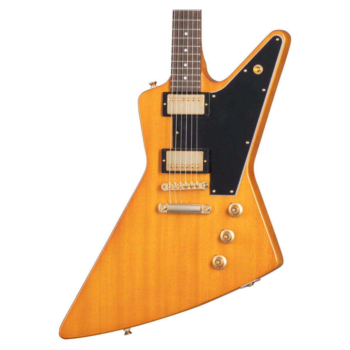 Đàn Guitar Điện Epiphone 1958 Korina Explorer Black Pickguard Aged Natural