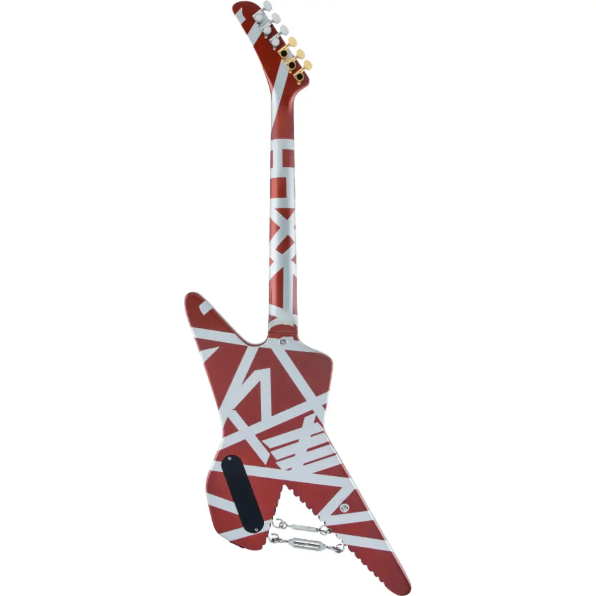 Đàn Guitar Điện EVH Striped Series Shark Burgundy w/ Silver Stripes