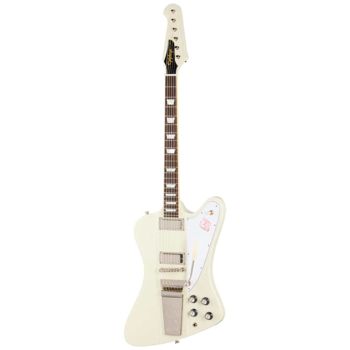 Đàn Guitar Điện Epiphone 1963 Firebird V Reissue With Maestro Vibrola Polaris White