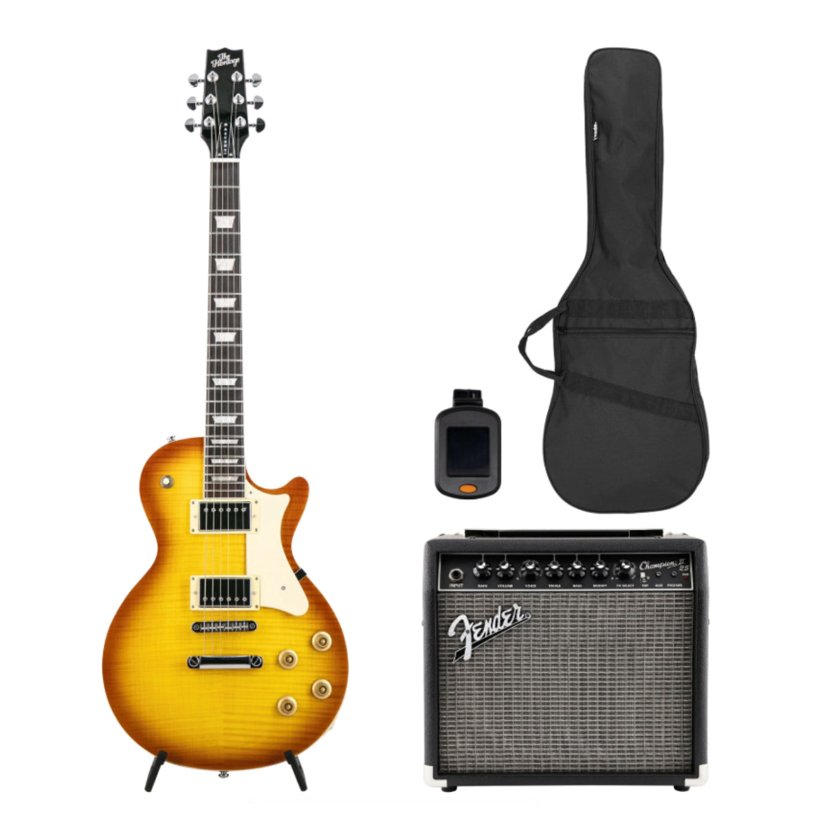 Heritage Ascent+ Collection H-150 Electric Guitar Bundle, Dirty Lemon Burst (VN Exclusive)
