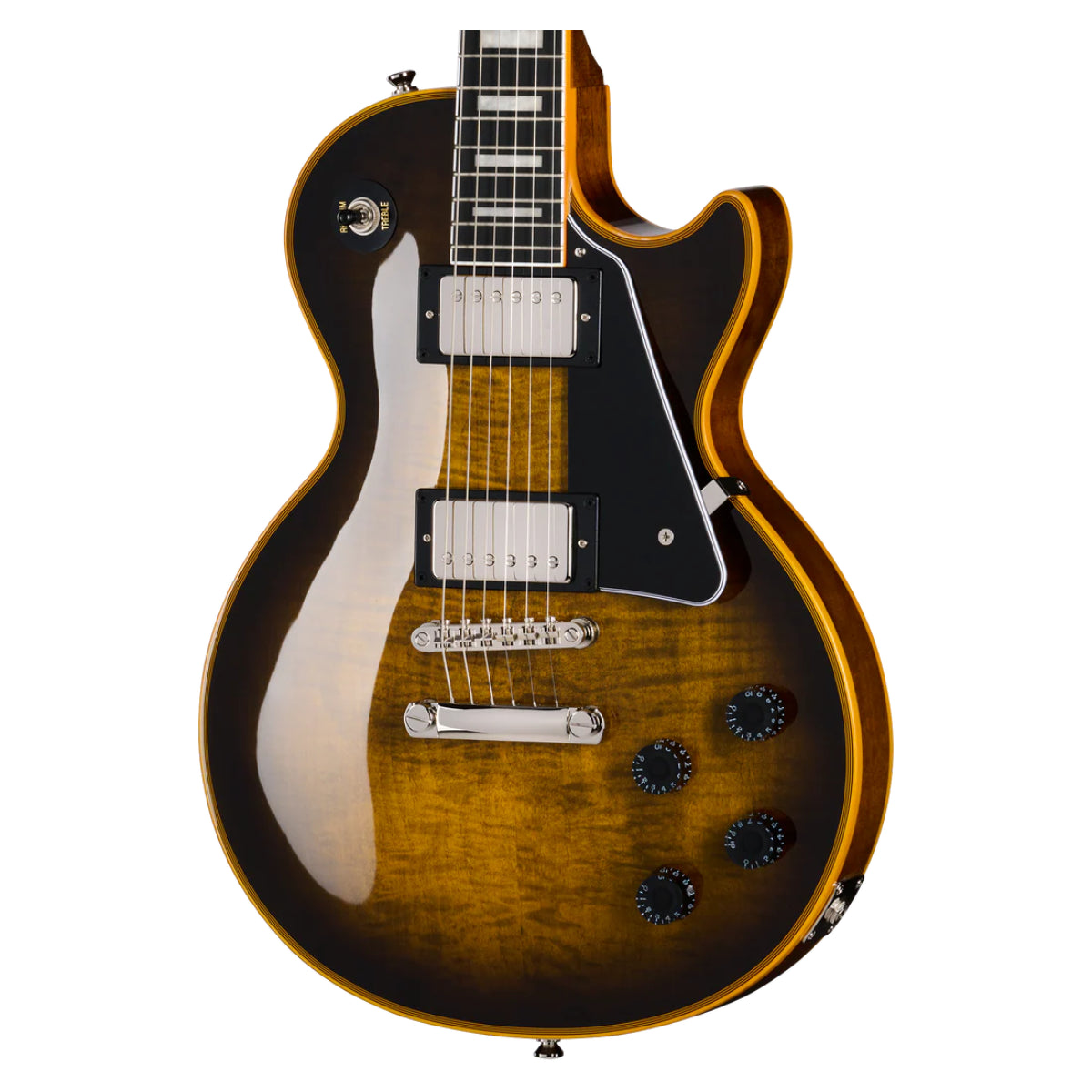 Đàn Guitar Điện Epiphone Les Paul Custom Widow Yellow Burst