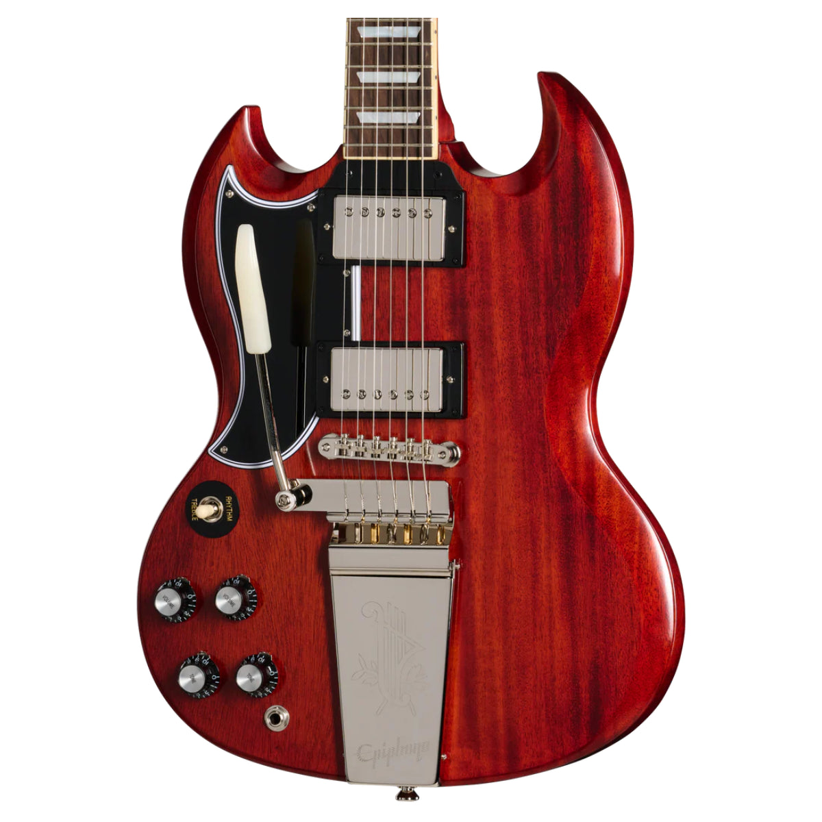 Đàn Guitar Điện Epiphone 1964 SG Standard Reissue with Maestro Vibrola Cherry Red Left Handed