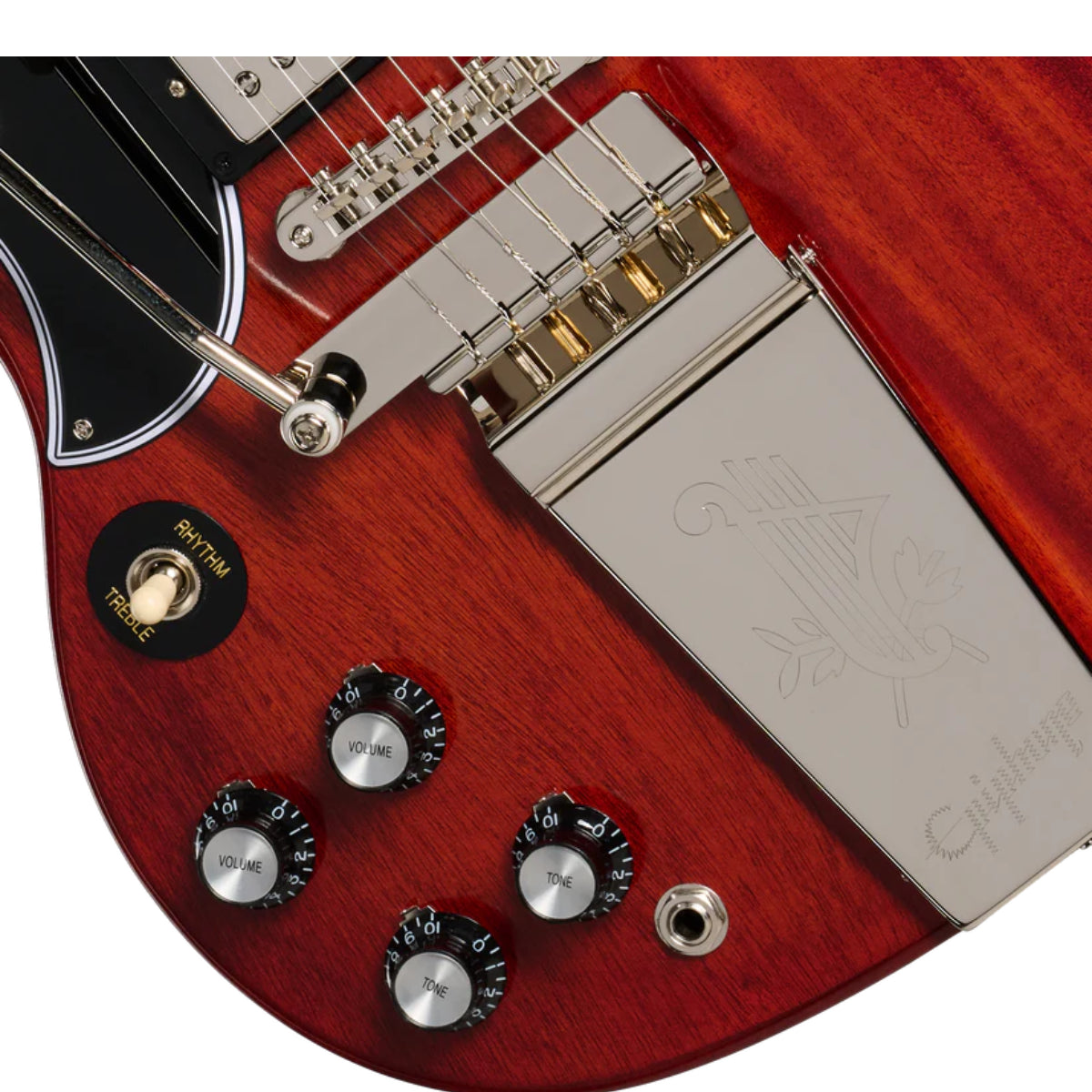 Đàn Guitar Điện Epiphone 1964 SG Standard Reissue with Maestro Vibrola Cherry Red Left Handed