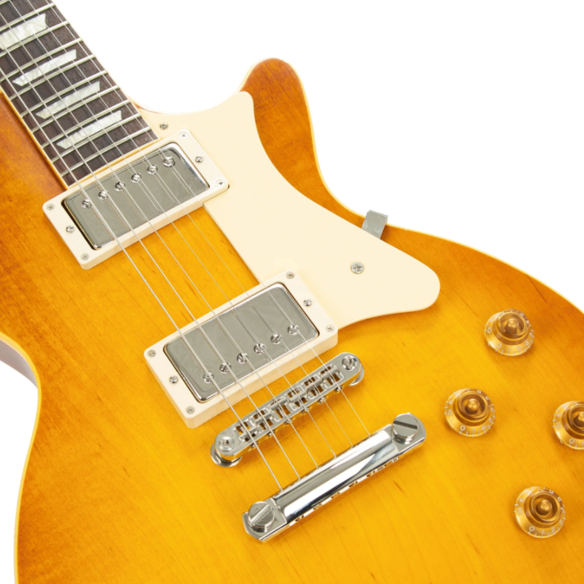 Heritage Custom Shop Core Collection H-150 Plain Top Electric Guitar with Case, Dirty Lemon Burst

