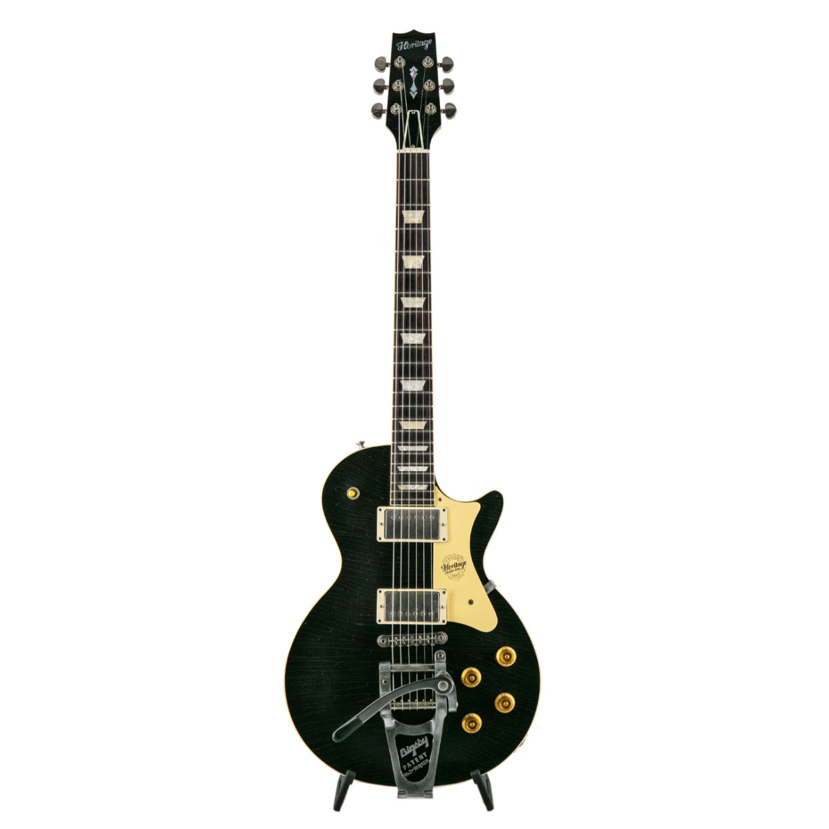 Heritage Custom Shop H-150 Electric Guitar w/Case, Space Black, AA, Bigsby

