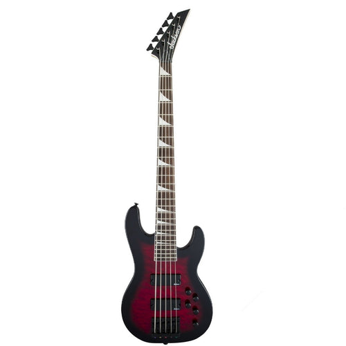 Đàn Guiar Bass 5 Dây Jackson JS Series Concert JS3VQ, Transparent Red Burst, #2919021502