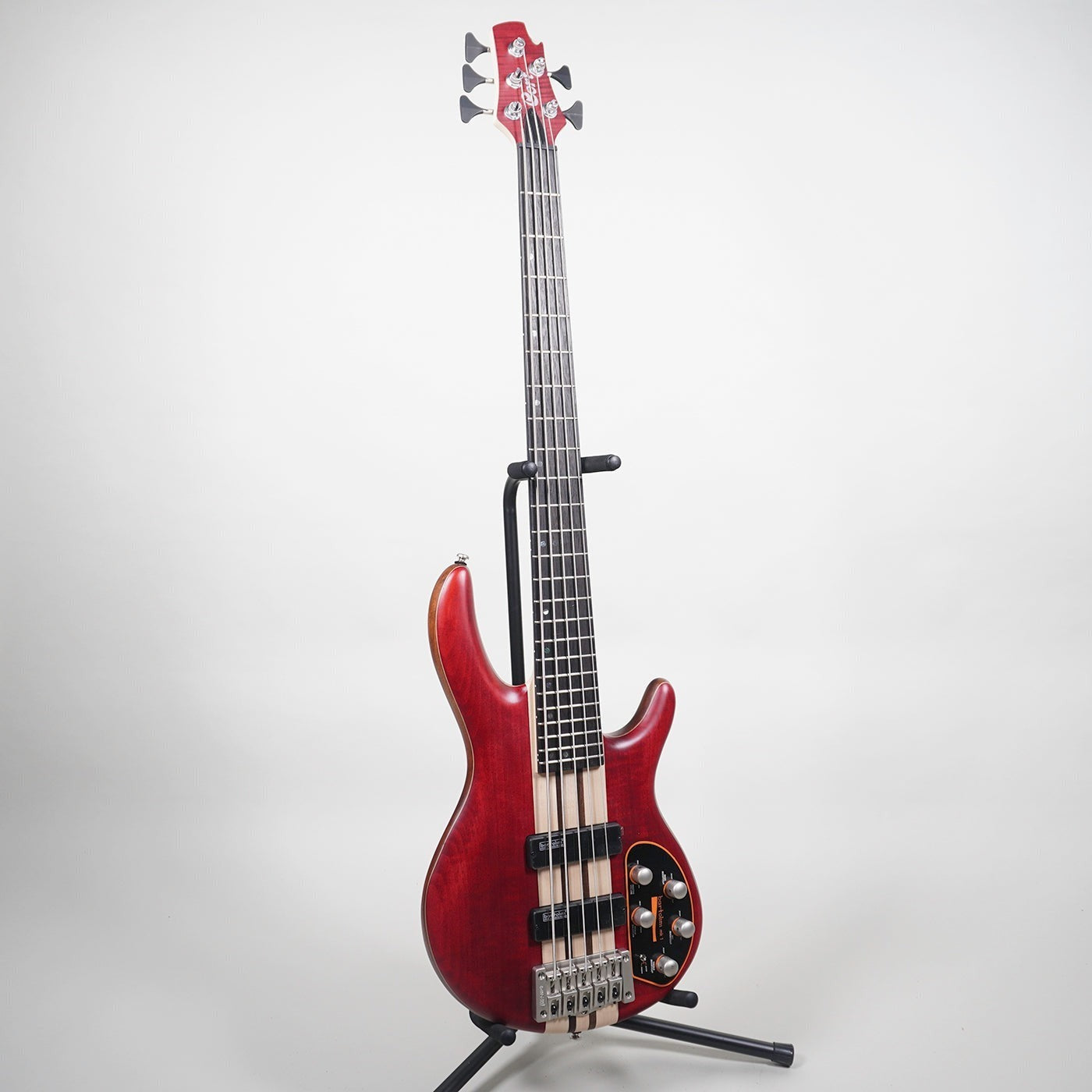 Đàn Guitar Bass 5 Dây Cort A5 Plus FMMH, Open Pore Black Cherry