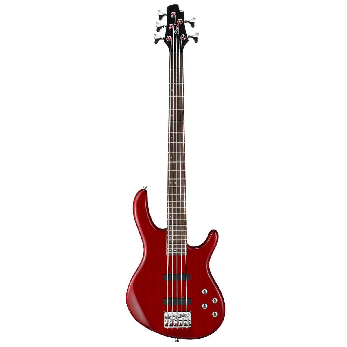 Đàn Guitar Bass 5 Dây Cort Action V Plus, Trans Red