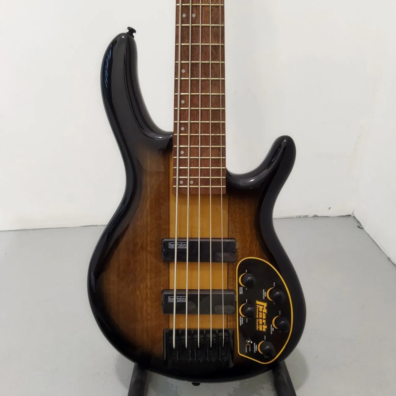 Đàn Guitar Bass 5 Dây Cort C5 Plus ZBMH, Open Pore Tabacco Burst