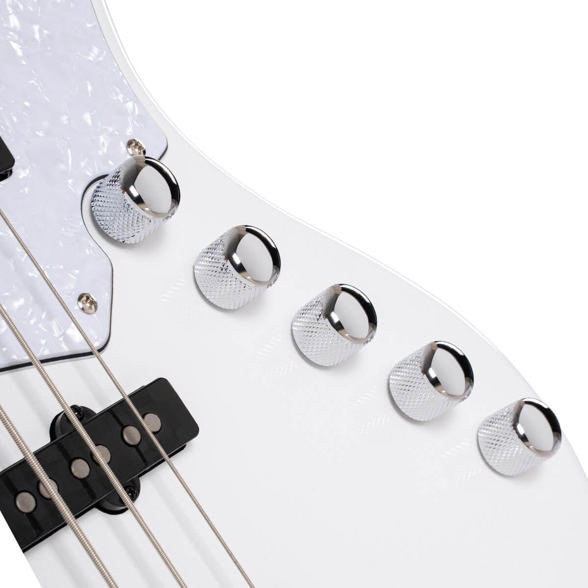 Đàn Guitar Bass 5 Dây Cort Elrick NJS 5, White