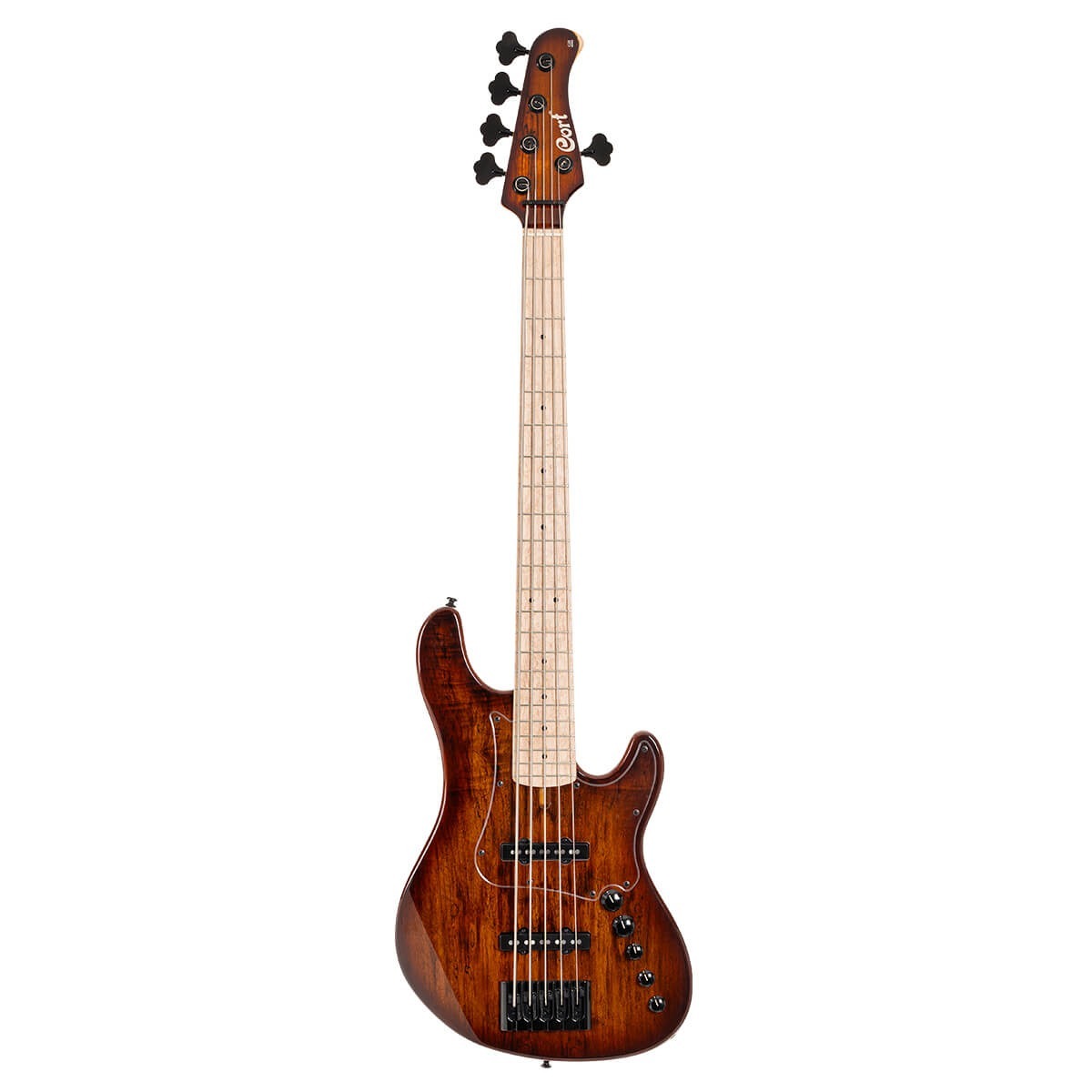 Đàn Guitar Bass 5 Dây Cort GB Fusion 5, Antique Brown Burst