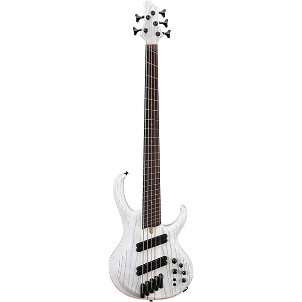 Đàn Guitar Bass 5 Dây Ibanez BTB865MS, Transparent White Flat