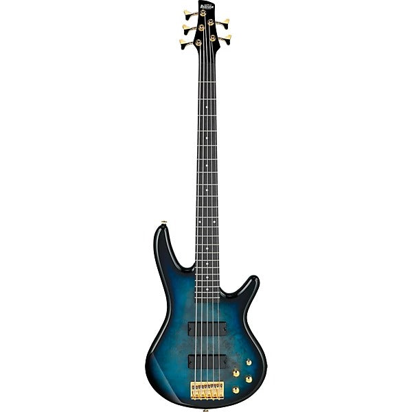 Đàn Guitar Bass 5 Dây Ibanez GSR205PC, Transparent Marine Burst