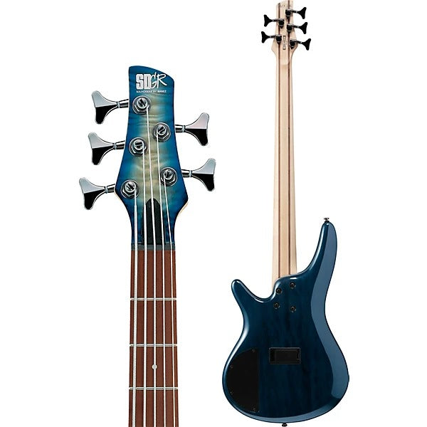 Đàn Guitar Bass 5 Dây Ibanez SR405EQM, Stained Cosmic Blue Starburst