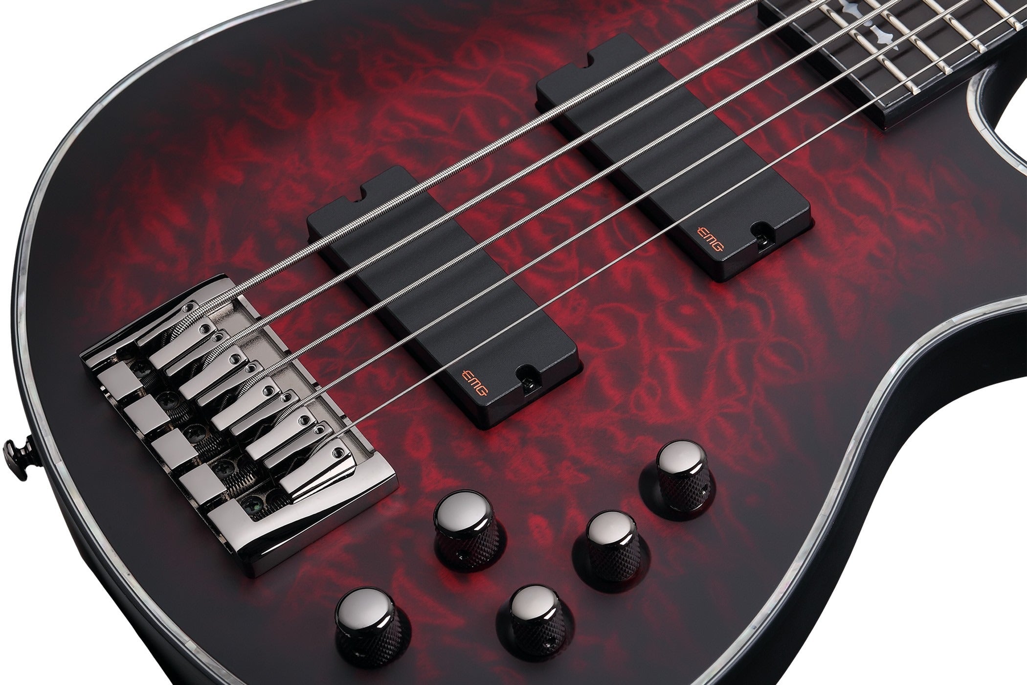 Đàn Guitar Bass 5 Dây Schecter Hellraiser Extreme 5, Satin Crimson Red Burst