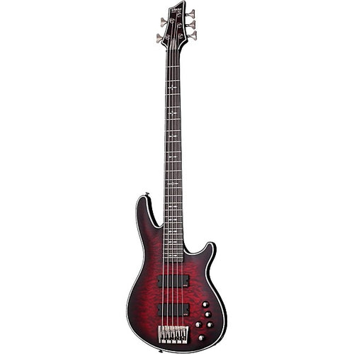Đàn Guitar Bass 5 Dây Schecter Hellraiser Extreme 5, Satin Crimson Red Burst