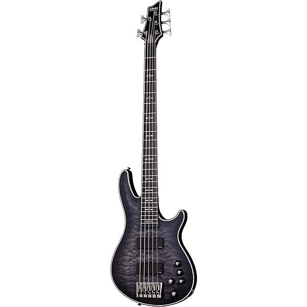 Đàn Guitar Bass 5 Dây Schecter Hellraiser Extreme 5, Satin See Thru Black