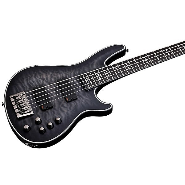 Đàn Guitar Bass 5 Dây Schecter Hellraiser Extreme 5, Satin See Thru Black
