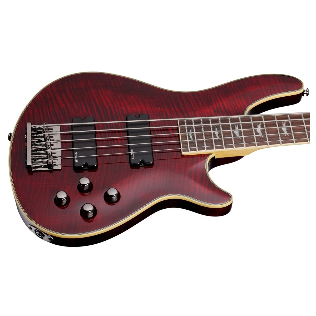 Đàn Guitar Bass 5 Dây Schecter Omen Extreme 5, Black Cherry
