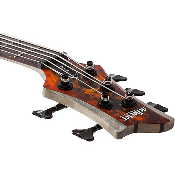 Đàn Guitar Bass 5 Dây Schecter Riot 5, Inferno Burst