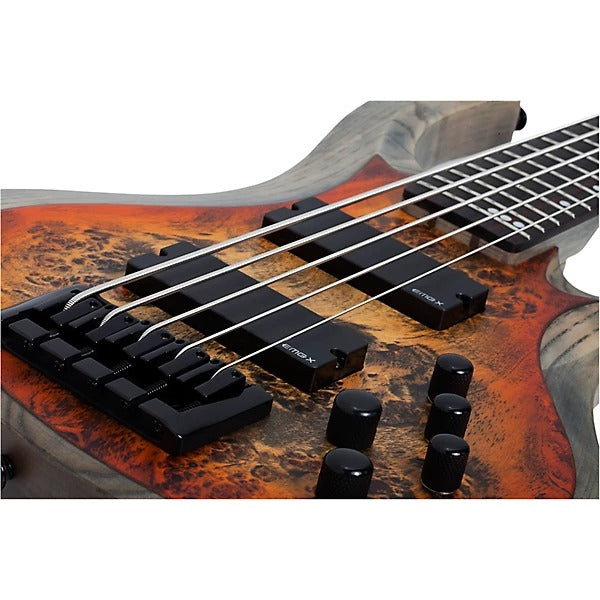 Đàn Guitar Bass 5 Dây Schecter Riot 5, Inferno Burst
