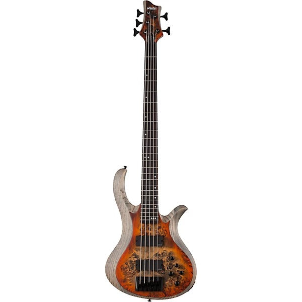 Đàn Guitar Bass 5 Dây Schecter Riot 5, Inferno Burst