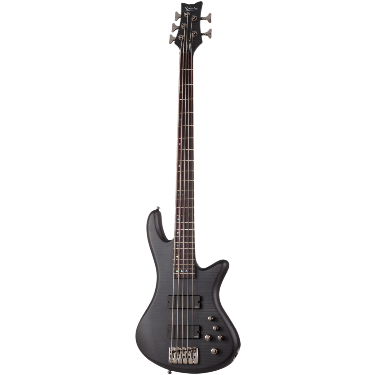 Đàn Guitar Bass 5 Dây Schecter Stiletto Studio 5, Satin See Thru Black