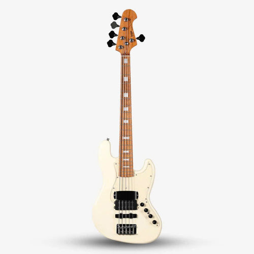 Đàn Guitar Bass 5 Dây Sqoe SJB658, Olympic White