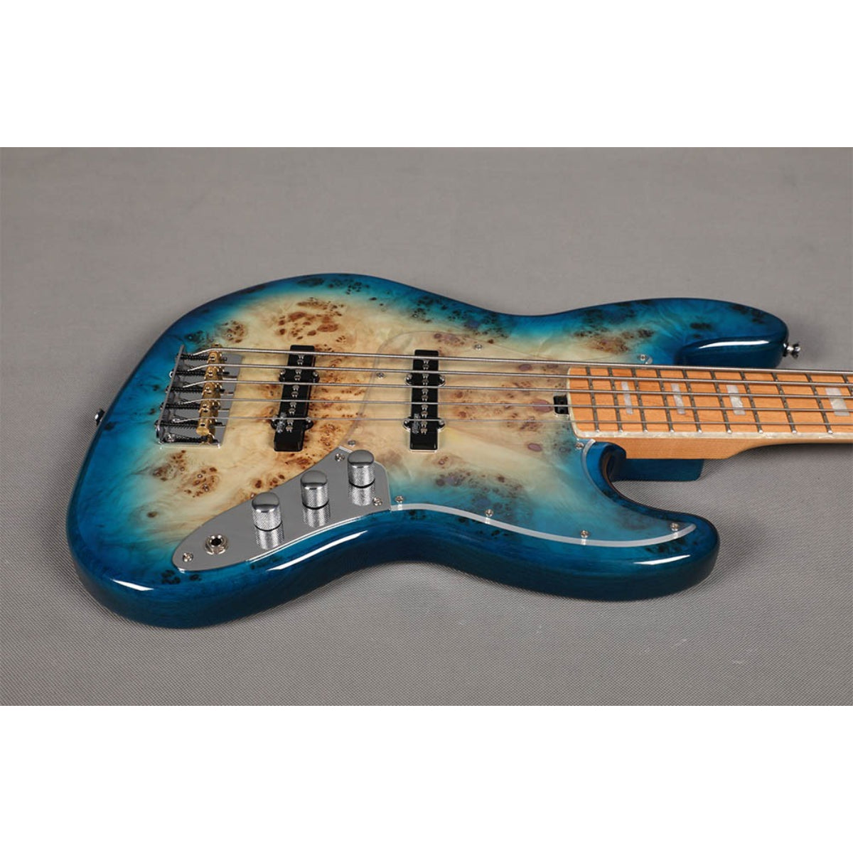 Đàn Guitar Bass 5 Dây Sqoe SJB750, Mist Blue Gradient