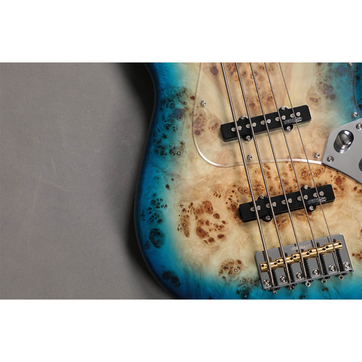 Đàn Guitar Bass 5 Dây Sqoe SJB750, Mist Blue Gradient