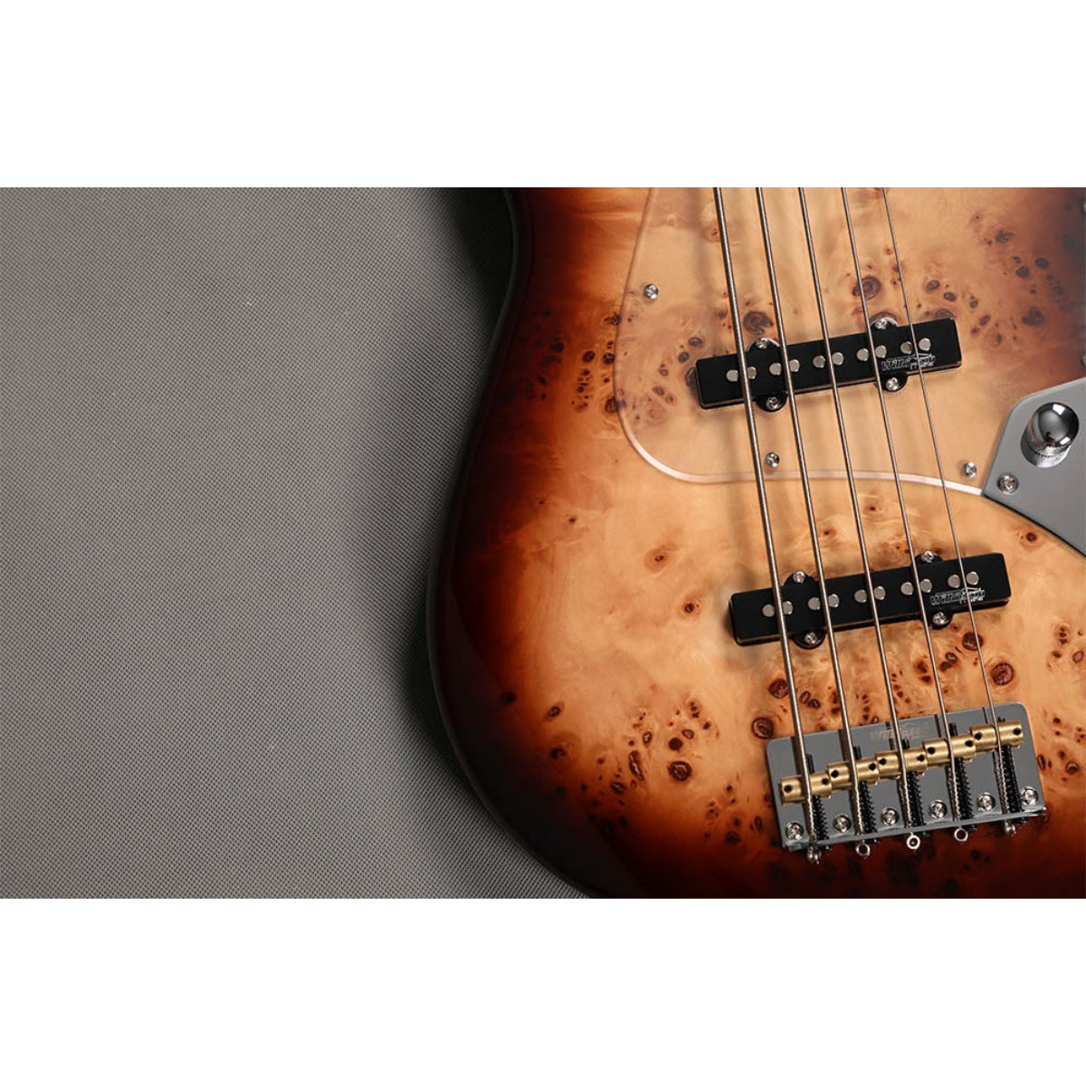 Đàn Guitar Bass 5 Dây Sqoe SJB750, Tobacco Brown Gradient