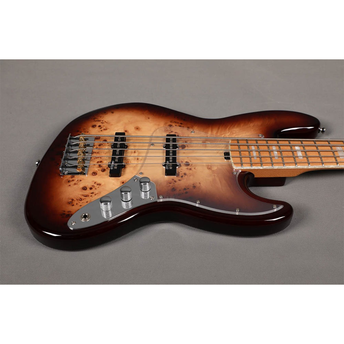 Đàn Guitar Bass 5 Dây Sqoe SJB750, Tobacco Brown Gradient