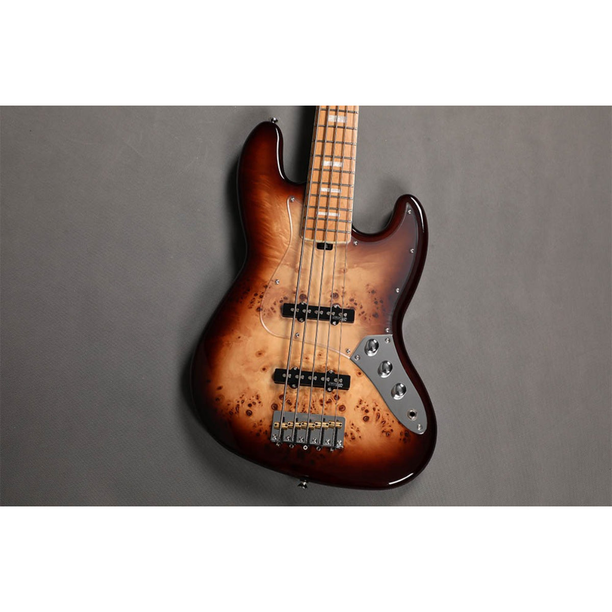 Đàn Guitar Bass 5 Dây Sqoe SJB750, Tobacco Brown Gradient