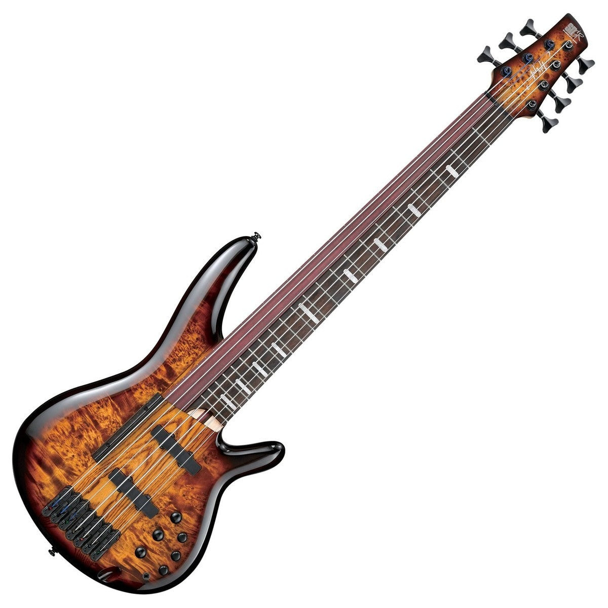Đàn Guitar Bass 7 Dây Ibanez SRAS7, Dragon Eyes Burst