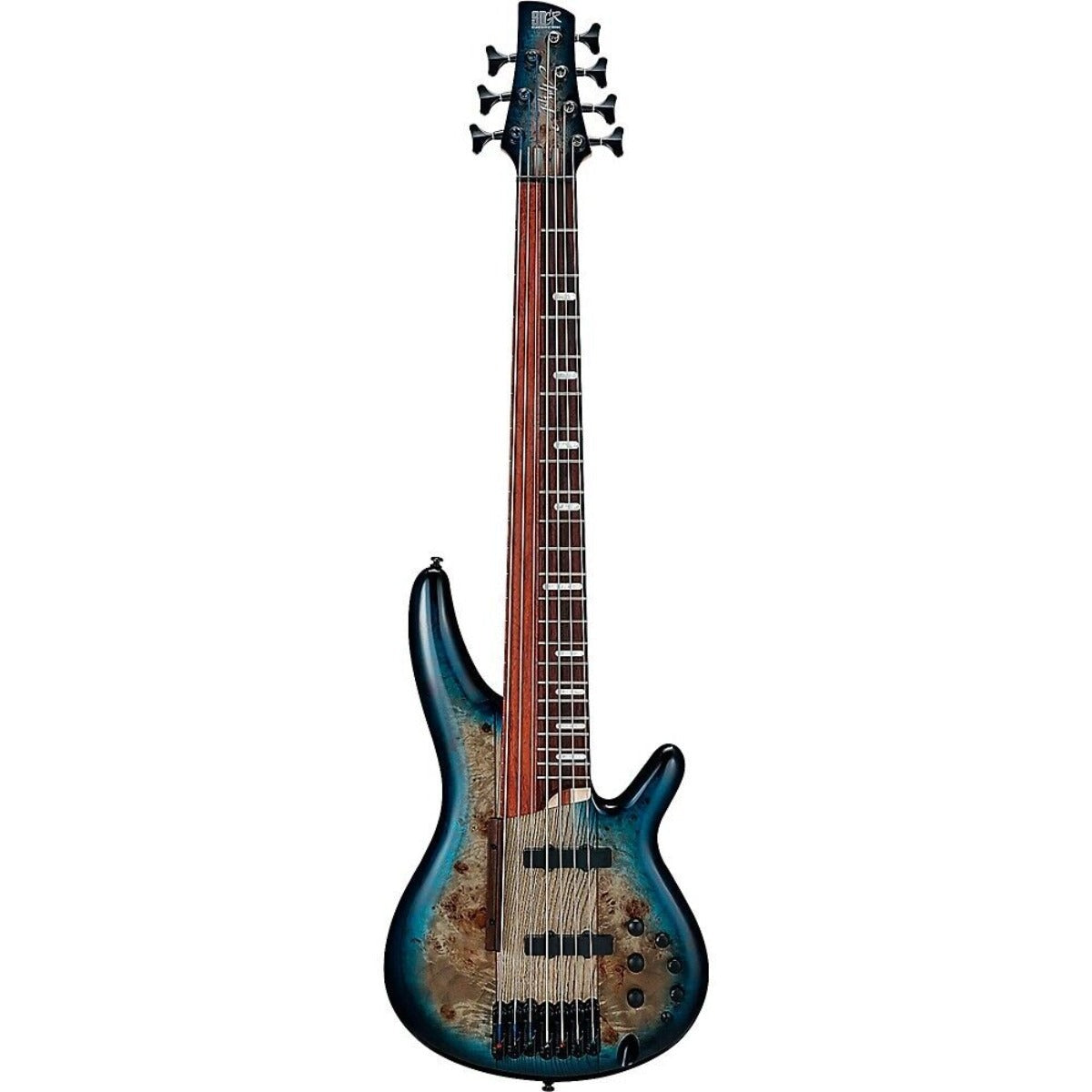 Đàn Guitar Bass 7 Dây Ibanez SRAS7, Indian Rosewood Fingerboard, Cosmic Blue Starburst