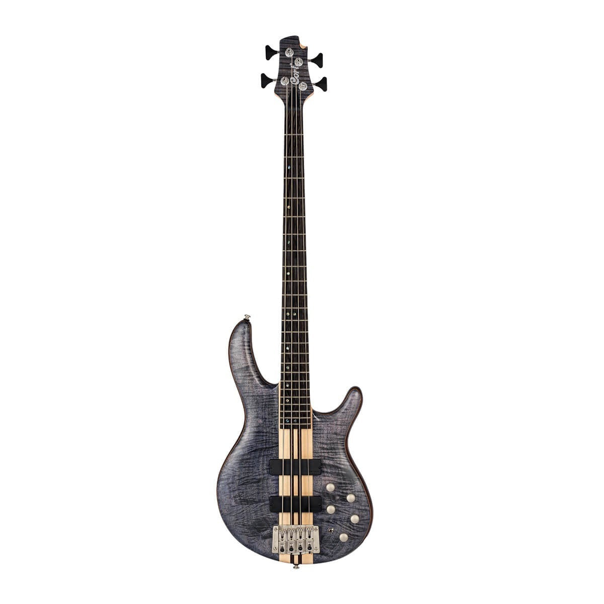 Đàn Guitar Bass Cort A4 Plus FMMH, Open Pore Blue Black