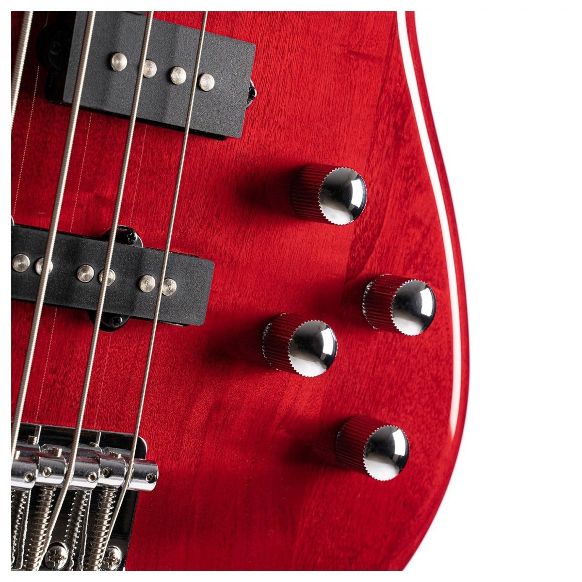 Đàn Guitar Bass Cort Action Bass Plus, Trans Red