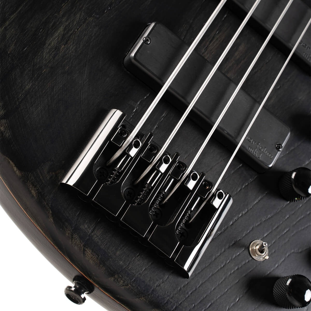 Đàn Guitar Bass Cort B4 Element FL, Open Pore Trans Black