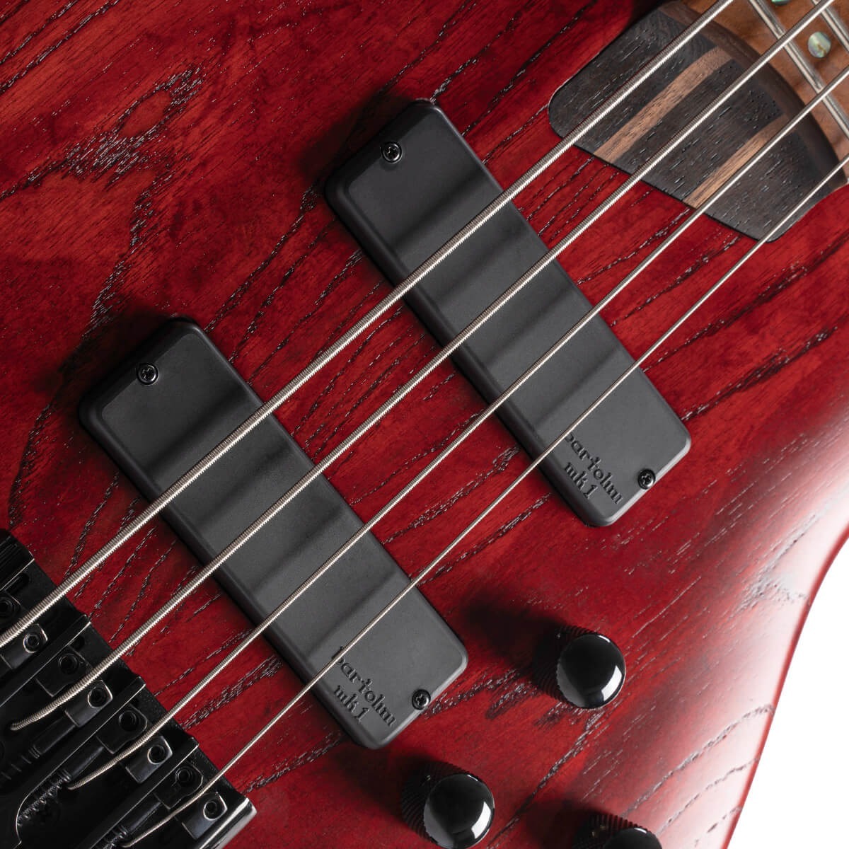 Đàn Guitar Bass Cort B4 Element, Open Pore Burgundy Red