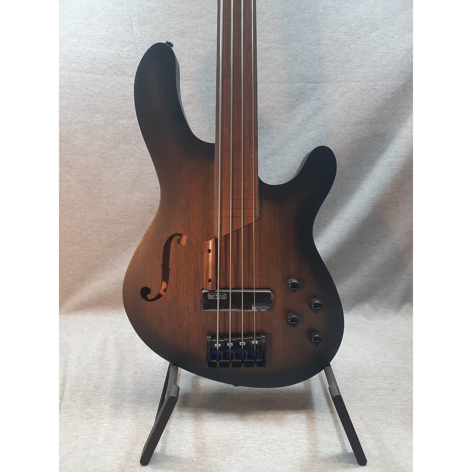 Đàn Guitar Bass Cort B4FL MHPZ, Open Pore Trans Black Burst