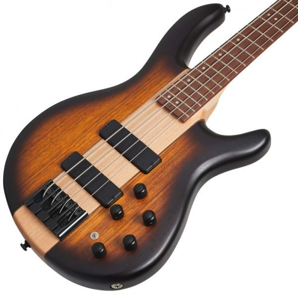 Đàn Guitar Bass Cort C4 Plus ZBMH, Open Pore Tabacco Burst