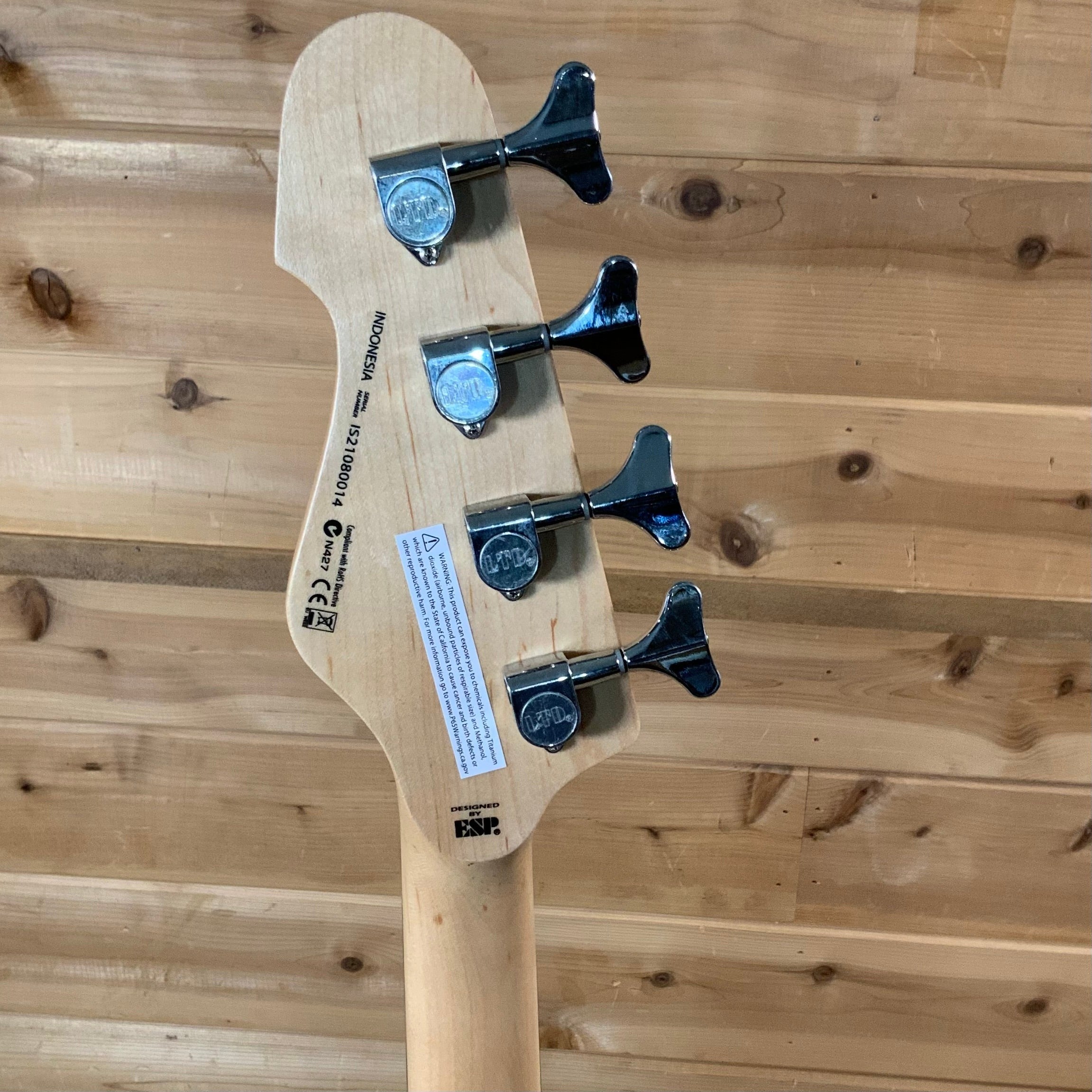 Đàn Guitar Bass ESP LTD AP 204, Black Satin