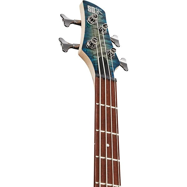 Đàn Guitar Bass Ibanez SR400EQM, Stained Cosmic Blue Starburst
