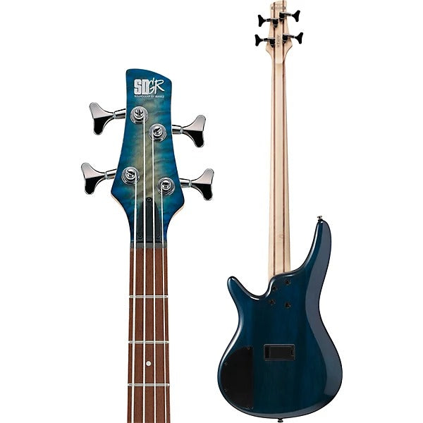 Đàn Guitar Bass Ibanez SR400EQM, Stained Cosmic Blue Starburst