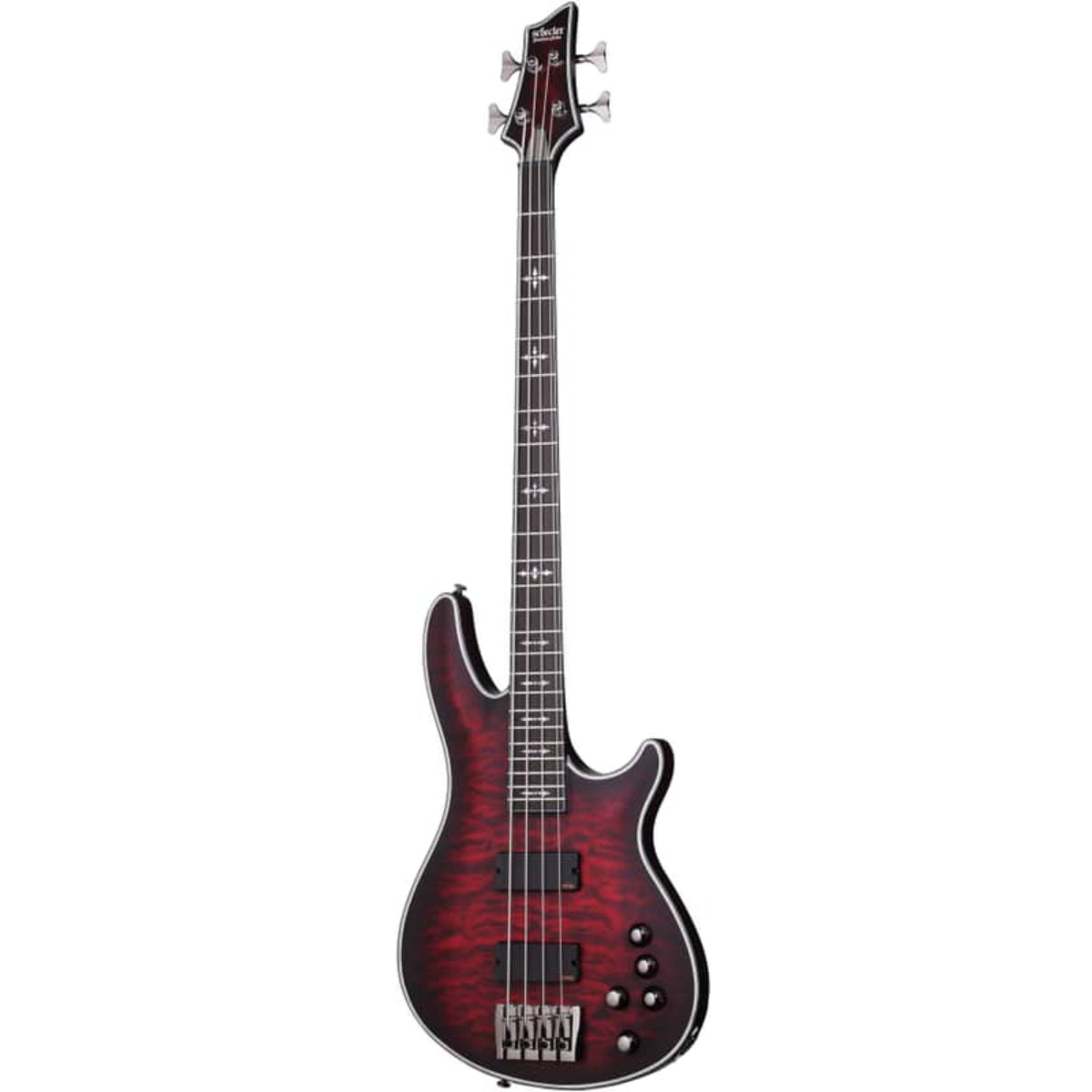 Đàn Guitar Bass Schecter Hellraiser Extreme 4, Crimson Red Burst
