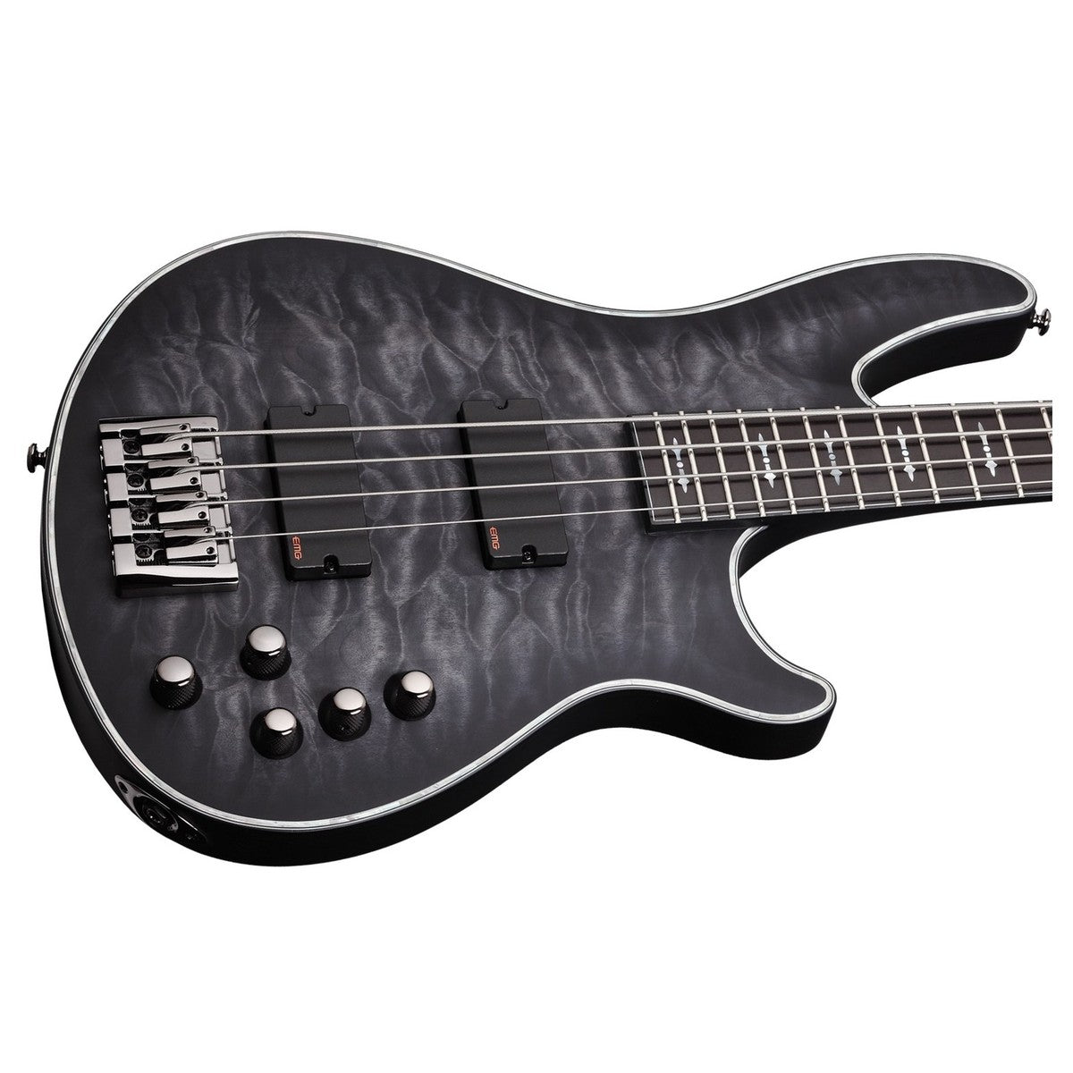 Đàn Guitar Bass Schecter Hellraiser Extreme 4, See Thru Black