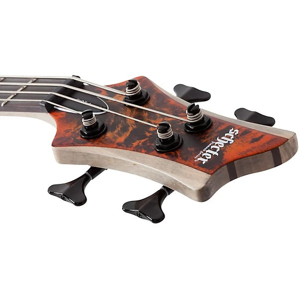 Đàn Guitar Bass Schecter Riot 4, Inferno Burst